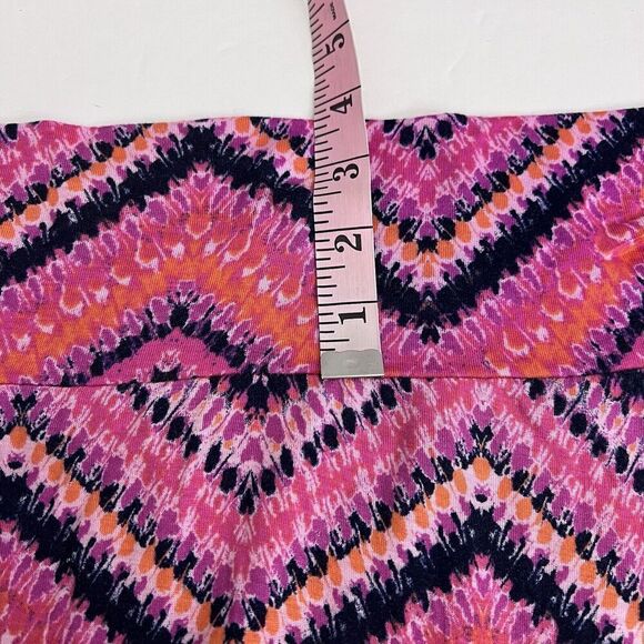 New Directions Maxi Skirt Size M Pull On Pink Multicolor Chevron Print READ - Picture 7 of 11